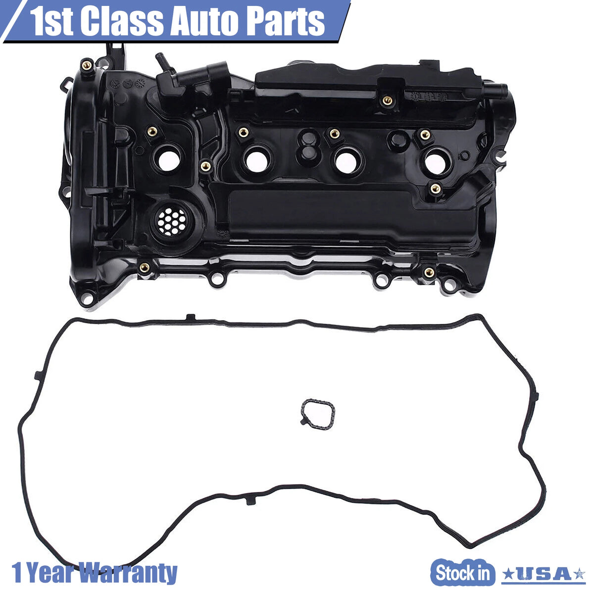 Engine Valve Cover w/ Gasket for Honda Accord (2013–2017), CR-V (2015–2019) L4 2.4L