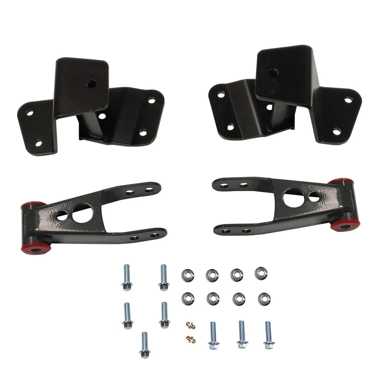 Set of 2 Drop Shackles & Hangers for Silverado Sierra 1500 (1988–1998)