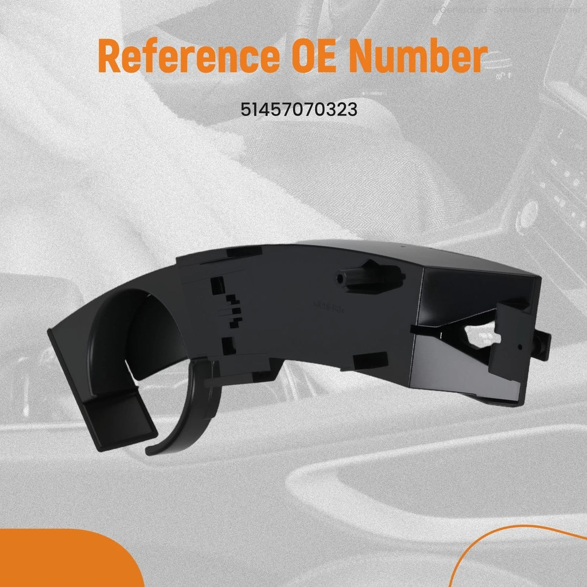 Cup Holder Front Left for BMW Z4 (2003–2008) E85 E86 51457070323 Black ABS
