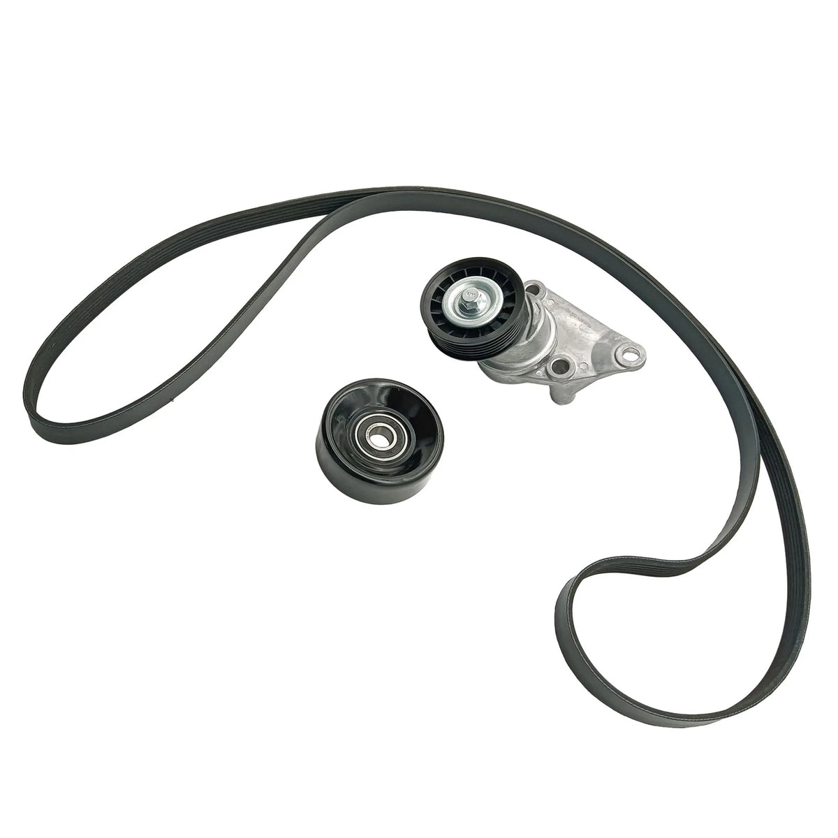 Serpentine Belt Tensioner Pulley Kit for Chevy Silverado GMC Sierra Hummer H2