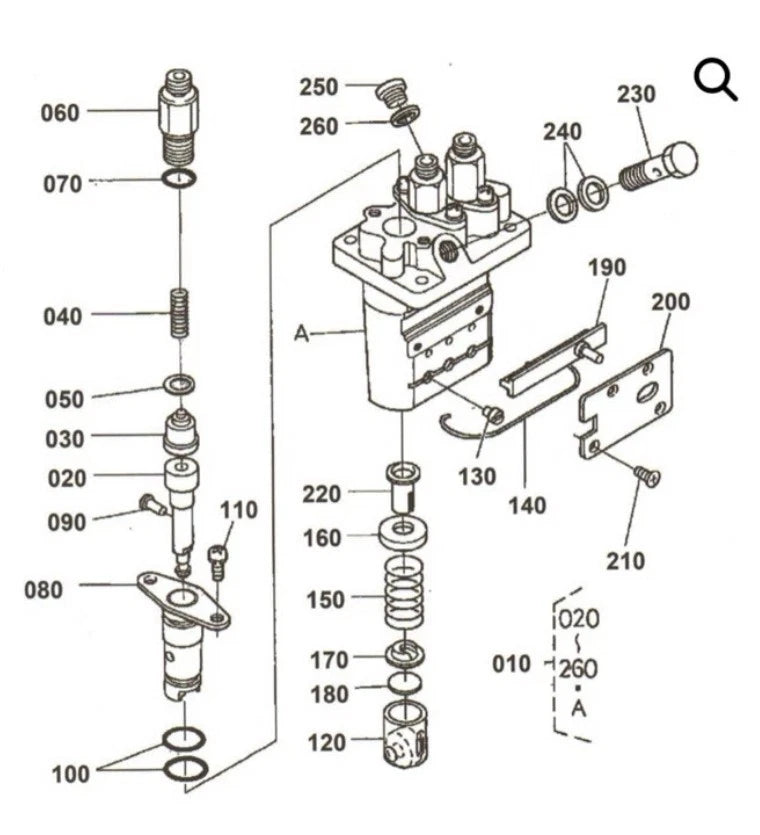 O’Ring Kit for Kubota D902 D722 D905 RTV 900 BX (Rebuild)