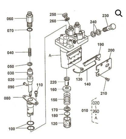 O’Ring Kit for Kubota D902 D722 D905 RTV 900 BX (Rebuild)