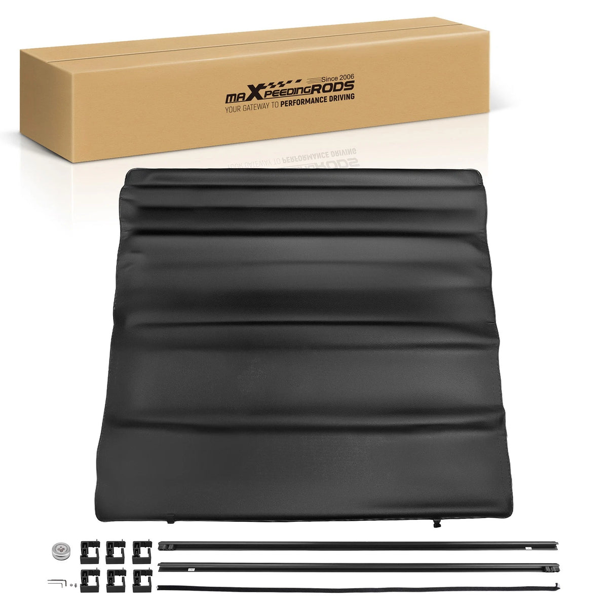 Tonneau Cover 5.8ft for Chevy Silverado GMC Sierra 1500 (2007–2024) LED Light