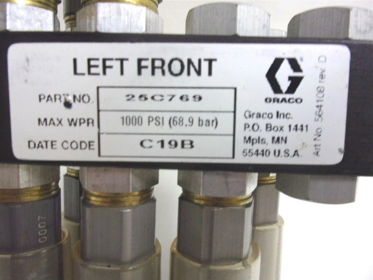 25C769 Graco Left Front 8 Port Module Valve for