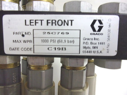 25C769 Graco Left Front 8 Port Module Valve for