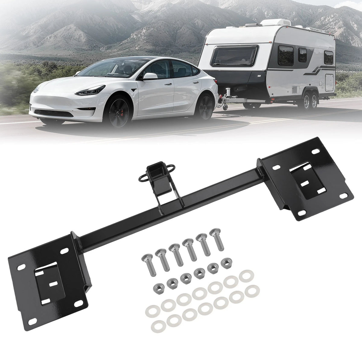 2" Trailer Hitch Class 2 w/2000lb GTW for Tesla Model 3 (2017–2023)