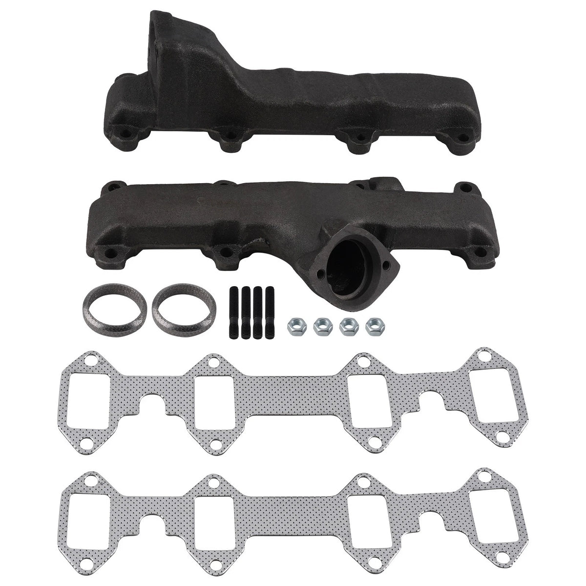 Pair Cast Iron Exhaust Manifold for Ford F100 F250 F350 V8 (1965–1976)