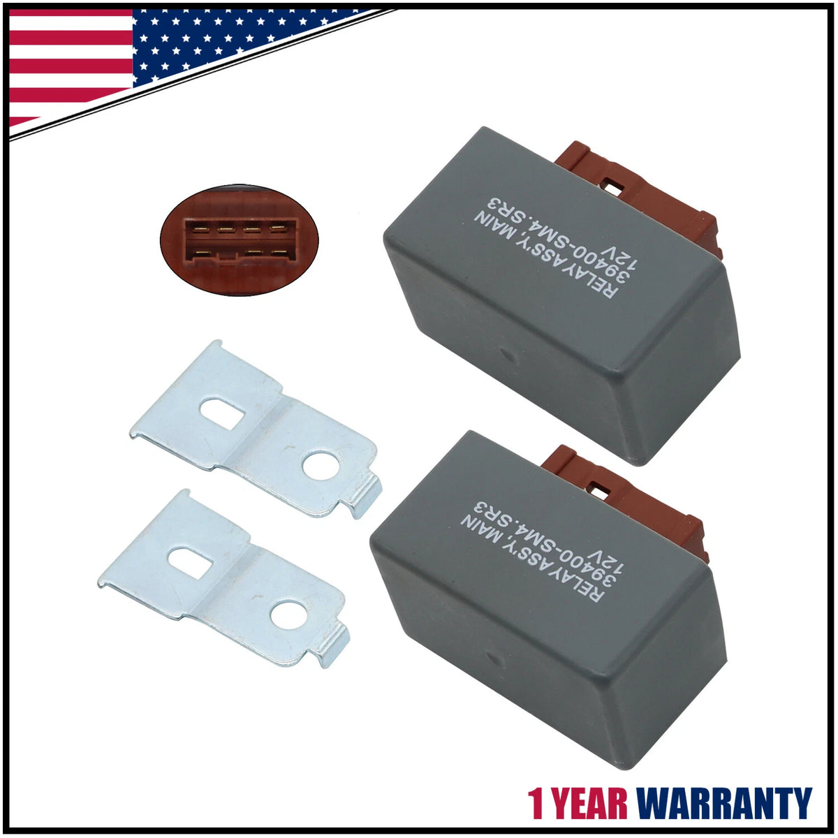 2X Fuel Pump Main Relay for Honda Civic Accord Acura (1992–2001) 39400-SM4-003