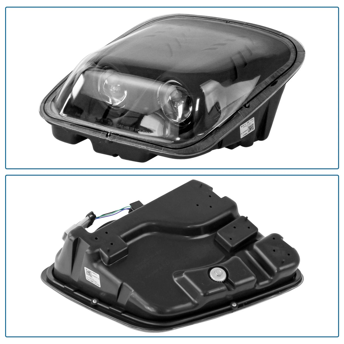 Replacement Projector Headlights for Chevy Corvette (1997–2004) Matte Black