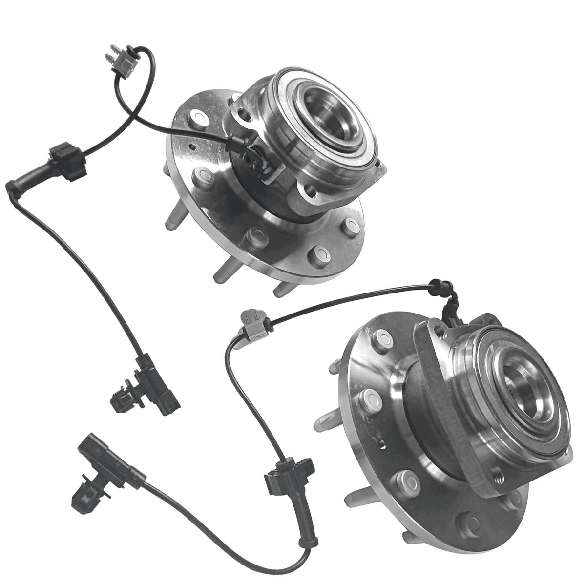 2X Front Wheel Bearing Hub Assembly 515145 for Chevy Silverado 2500 3500 (4WD)