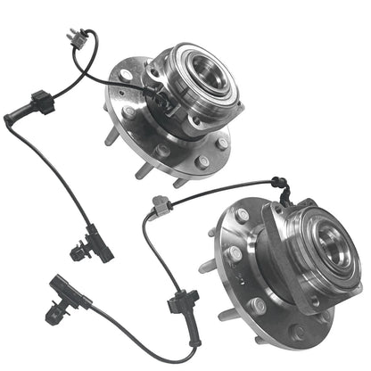 2X Front Wheel Bearing Hub Assembly 515145 for Chevy Silverado 2500 3500 (4WD)