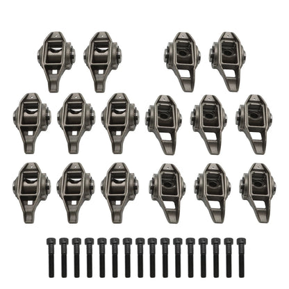 Set of 8 Rocker Arms w/ Trunion Kit for LS3 L99 L76 LS9 L92 5.3L 6.0L 6.2L