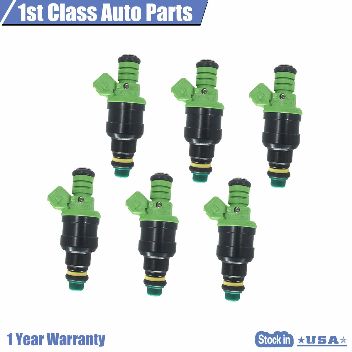 Set of 6 Fuel Injectors for GM LT1 LS1 LS6 Ford Mustang