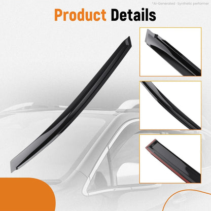 Window Visor Vent Set for Honda Fit (2007–2008) Black
