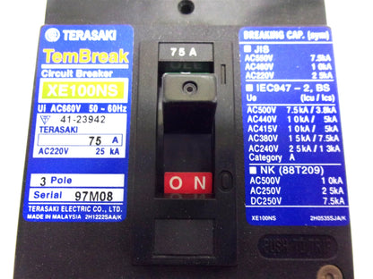Genuine OEM Breaker for Kubota KJ-T270FX-SW-USA XE100NS (75A)