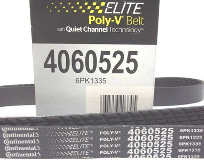 Continental Elite Poly-V Serpentine Belt 6PK1335 for