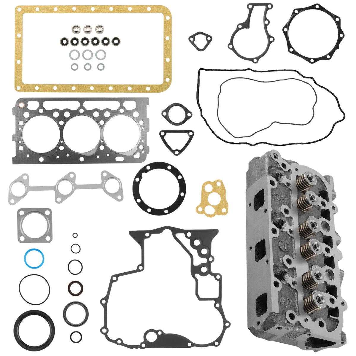 Complete Cylinder Head w/ Valves for Bobcat MT55 (2005–2015) 1G962-03045
