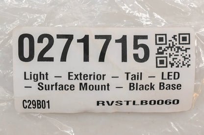 Red Surface Mount Tail Light Assembly for Optronics RVSTLB0060 (NOS)