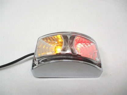 LED Rear Marker Light for Universal Vehicles (12-24V) - Chrome, 2 Wire