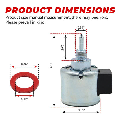 Carburetor Carb Fuel Solenoid for Kawasaki FS691V FH381V FH580V (21188-7002)