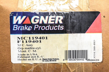 Brake Master Cylinder Assembly for Wagner MC119401, F119401, 2230600 (NOS)
