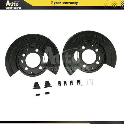 2X Rear Brake Dust Shield Backing Plates for Ford F250 F350 Excursion