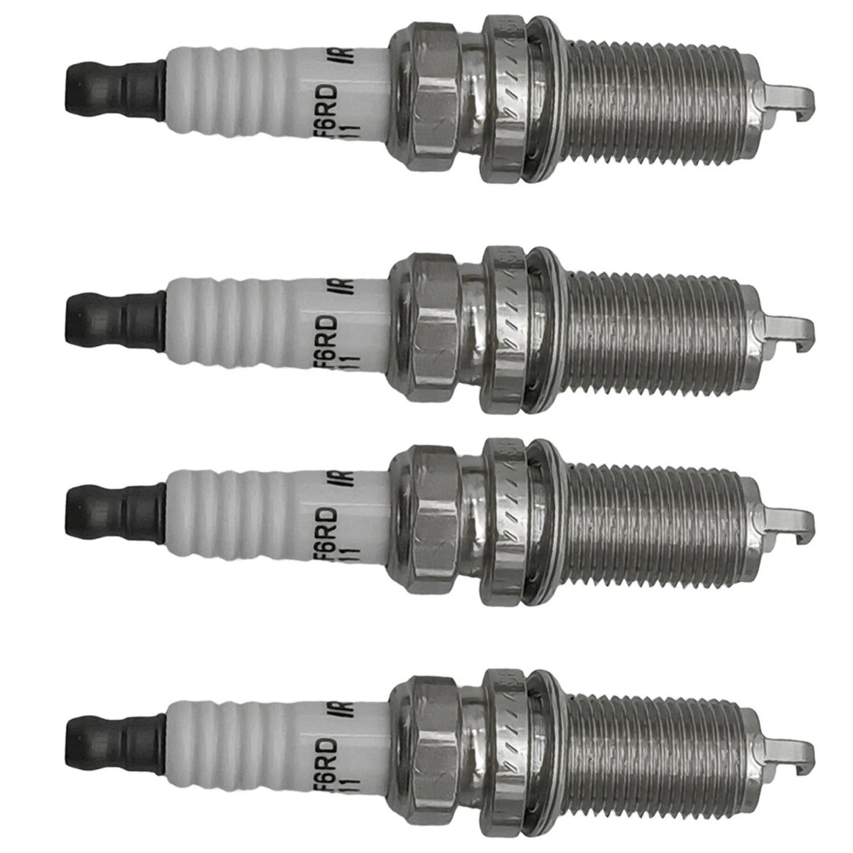Set of 4 Double Iridium Spark Plugs for Toyota Tacoma, Hyundai Genesis Coupe (2016–2020)