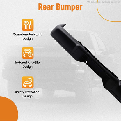 Black Steel Rear Bumper for Ford F150 (2009–2014) 9L3Z17906A