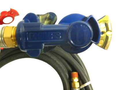 Set of 2 Rubber Air Brake Hose and Gladhand Pair for Phillips (11-811269)