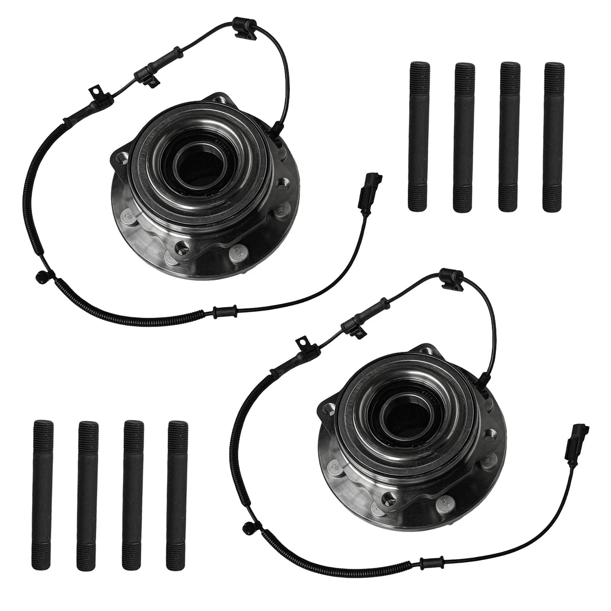 2X Wheel Hub & Bearing Assembly 515131 for Ford F-350 Super Duty (2011–2016) 4WD