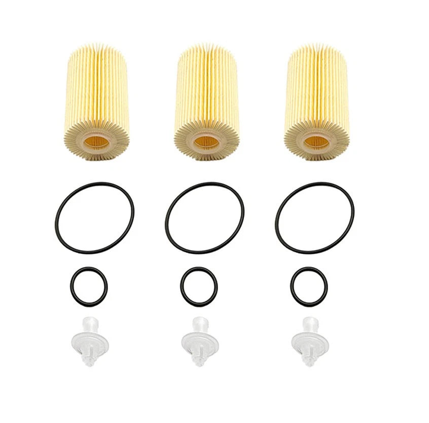 3PCS Oil Filter for Lexus IS500, Toyota Tundra, Land Cruiser (2007–2023) Wix 57041