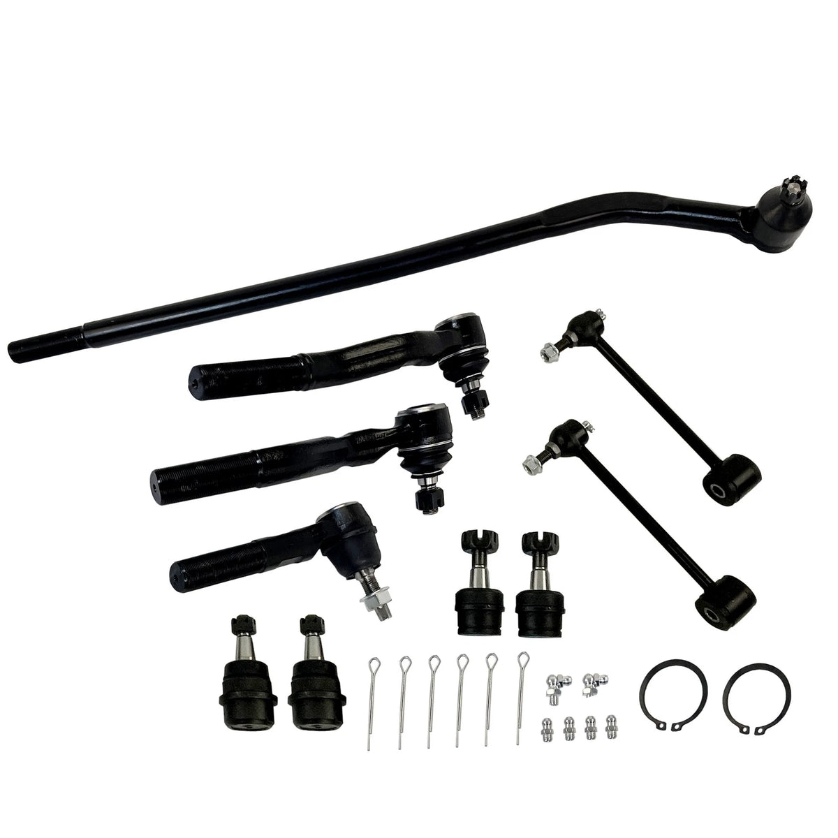 10Pcs Sway Bars Tie Rods Kit for Jeep Wrangler JK (2007–2017)