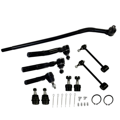 10Pcs Sway Bars Tie Rods Kit for Jeep Wrangler JK (2007–2017)