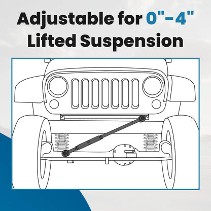 Adjustable Track Bar for Dodge Ram 2500 3500 1994–2002 (0"-4" Lift)