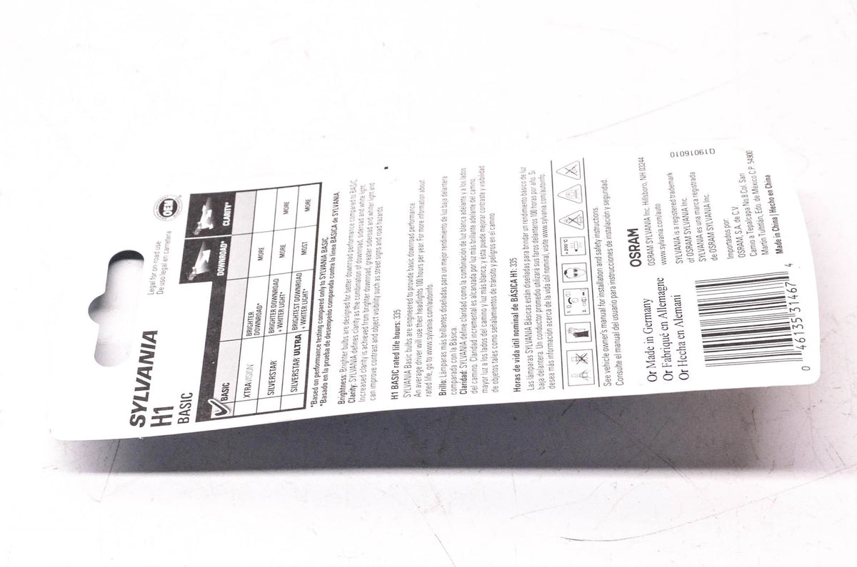 H1 Headlight Bulb for Sylvania (NOS)