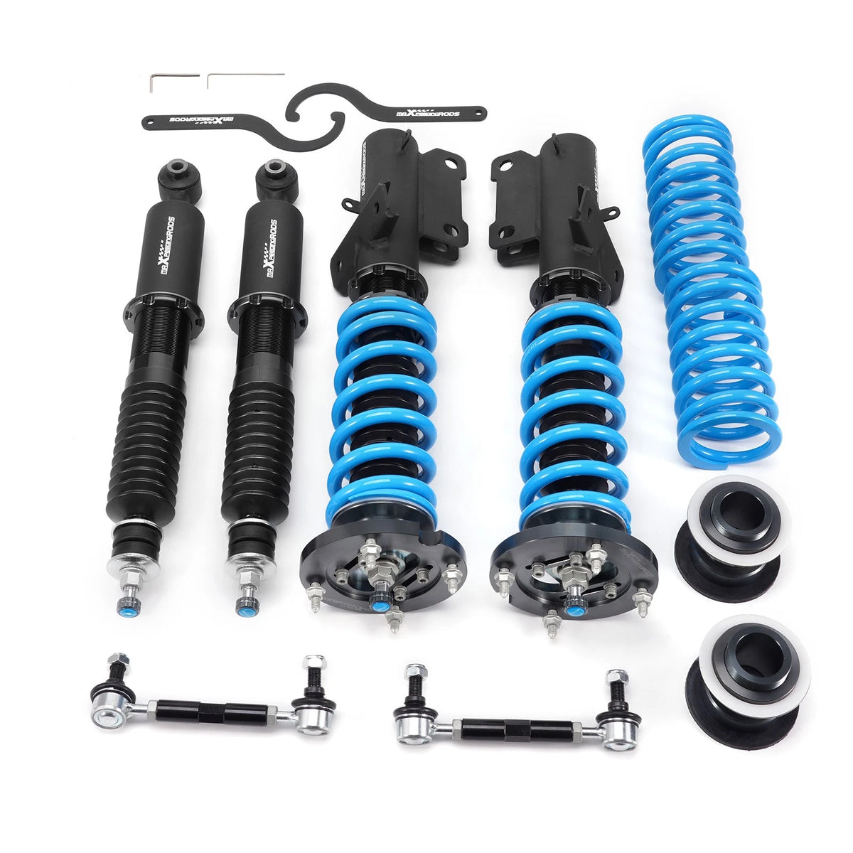 MaXpeedingrods T6 Coilovers 24 Levels Adjustable Damper for Ford Mustang (2005–2014)