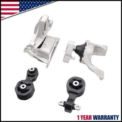 4pc Motor & Transmission Mount Set for Honda Accord 1.5L CVT (2018–2022)