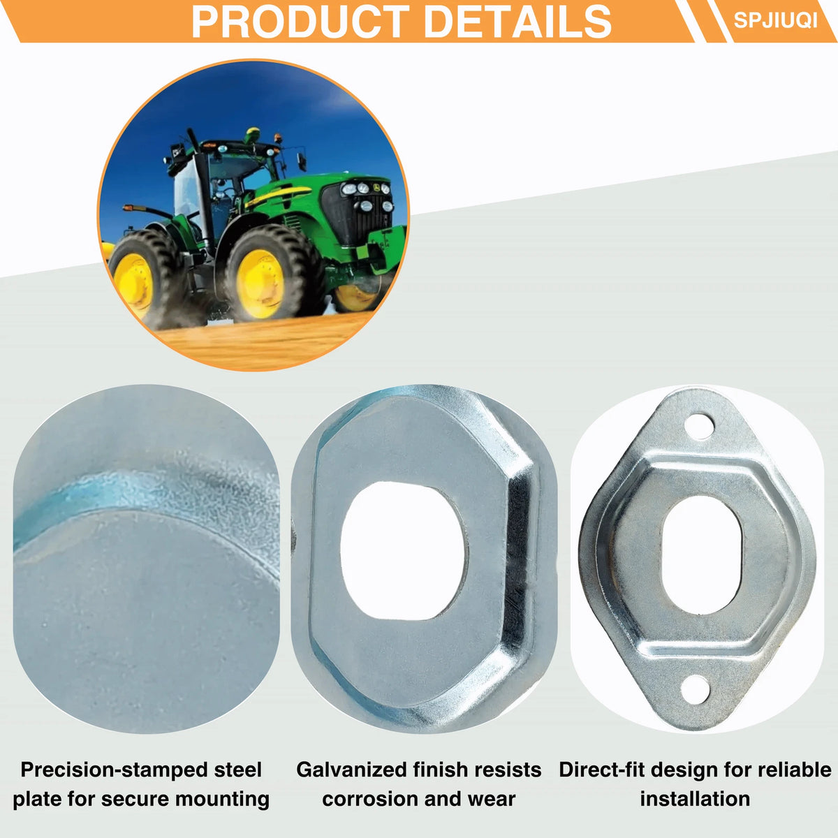 10-Pack Hold Down Plate H87192 for John Deere 918-936D (2010–2023)