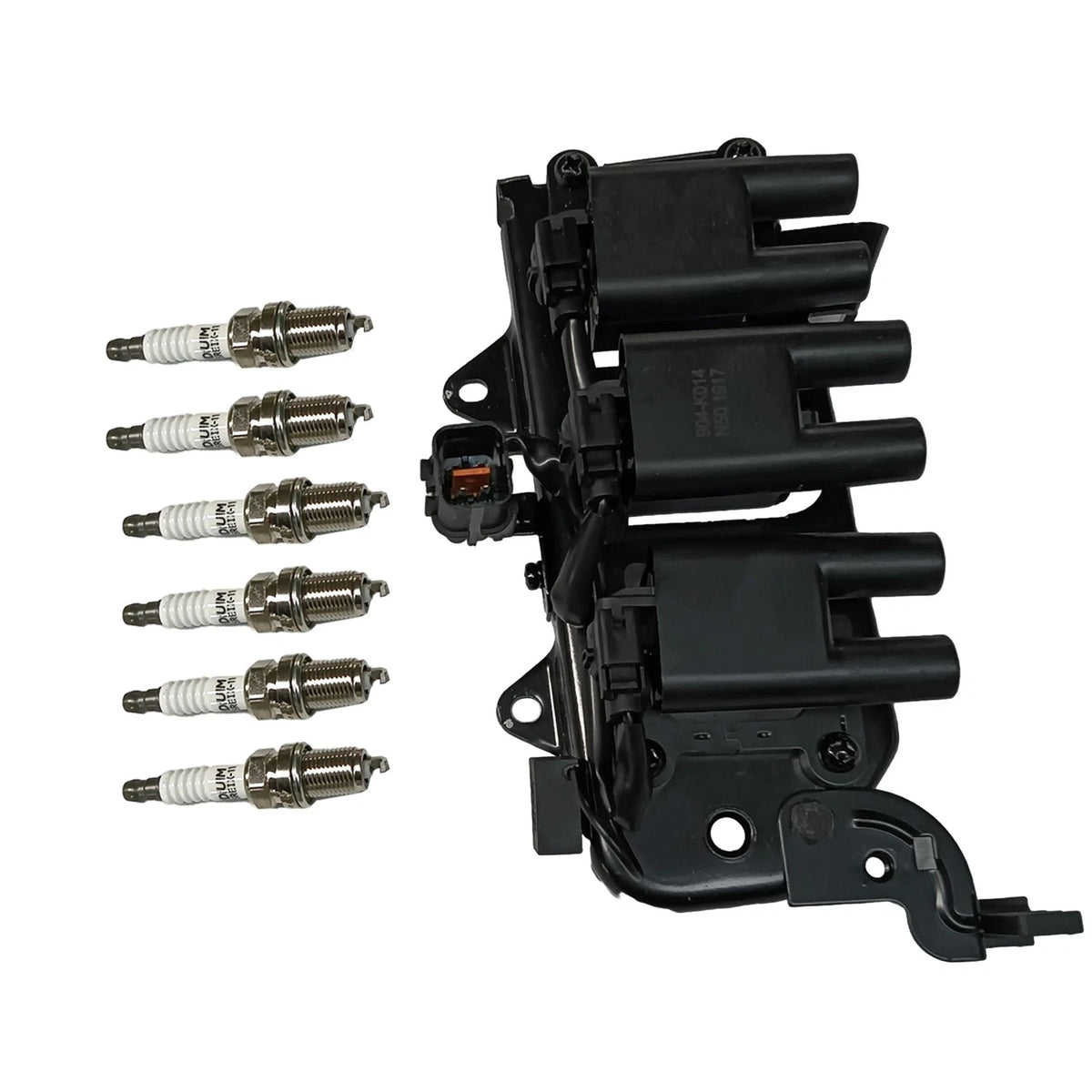 Ignition Coil & 6X Spark Plug for Hyundai Tiburon, Santa Fe (2001–2008) UF425