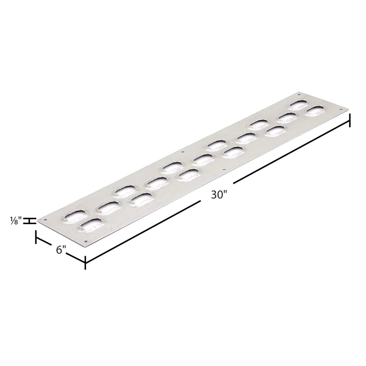 Set of 12 HD Ramps 30" x 6" Trailer Tread with Oval Punch Plate Traction