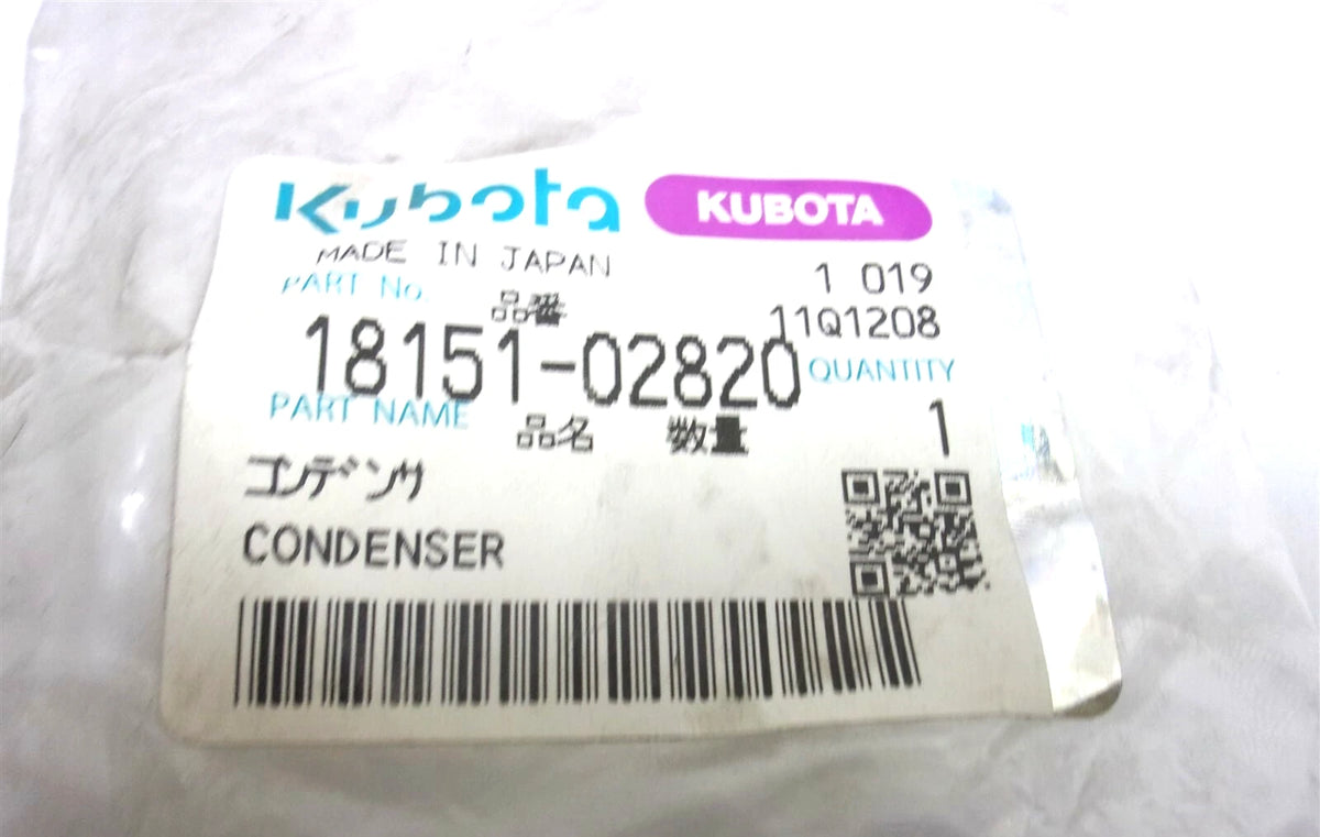 Condenser for Kubota A1000-3-120, A450-3-120 (OEM 18151-02820)