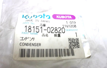 Condenser for Kubota A1000-3-120, A450-3-120 (OEM 18151-02820)