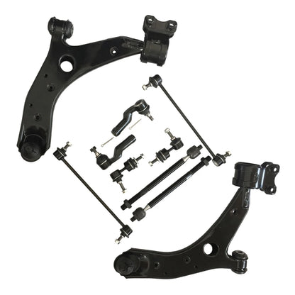 10Pcs Suspension Kit Front Lower Control Arm for Mazda 3 5 (2004–2014)