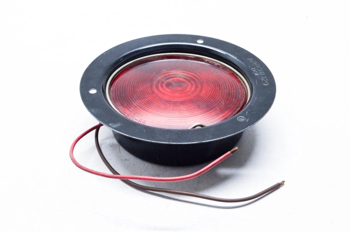 Red Flush Mount Tail Lamp Assembly for Arrow 129, 136 (NOS)