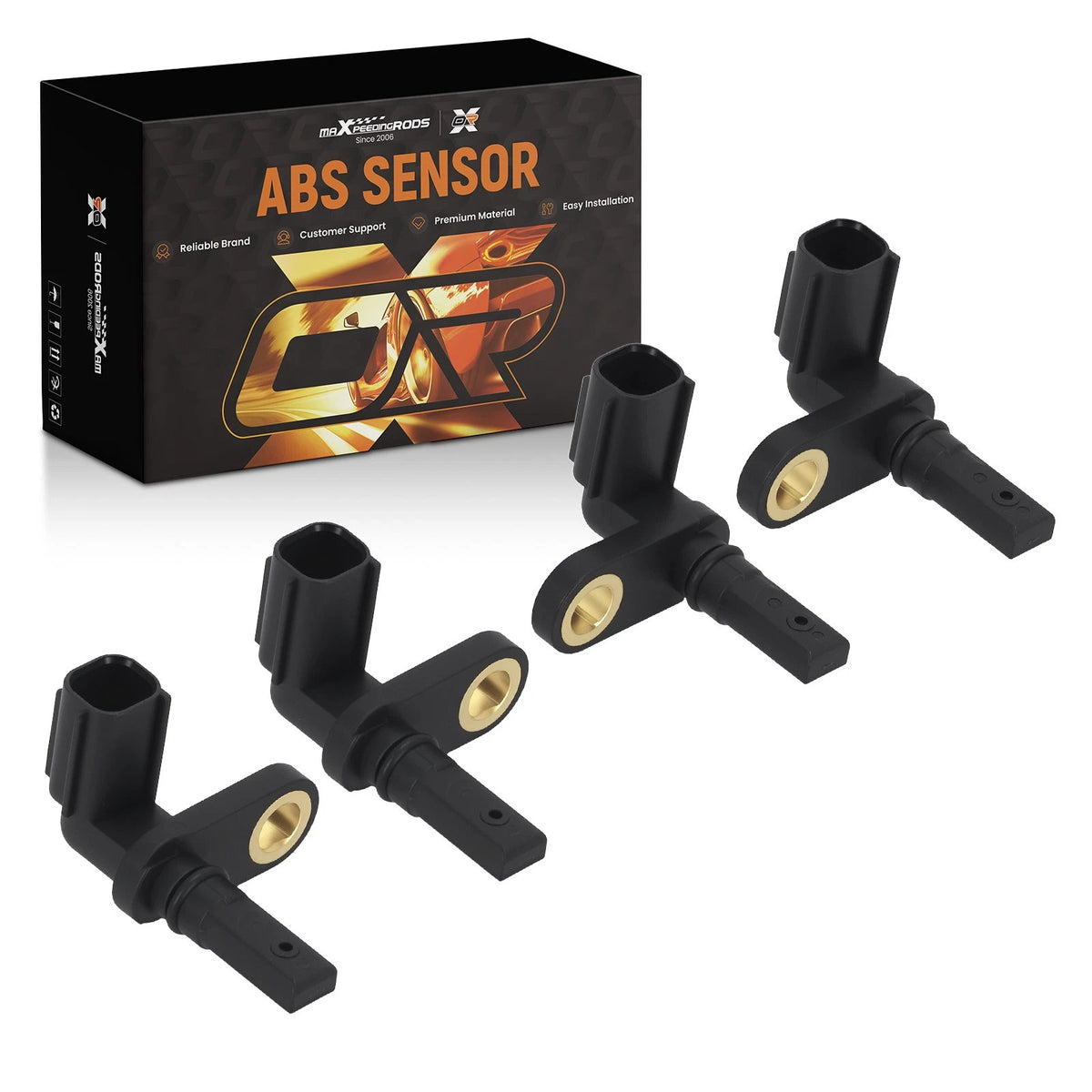 Set of 4 ABS Sensors for Toyota Sequoia/Tundra (2007–2017) 89542-0C020 SU1012