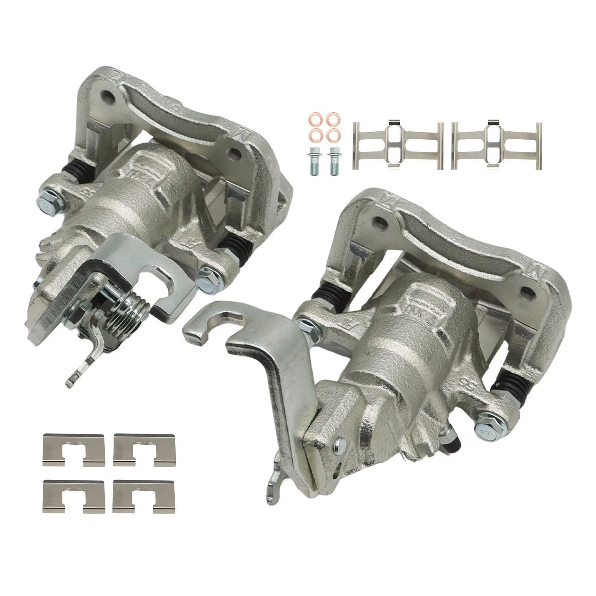 Pair (2X) Rear Brake Calipers w/ Bracket for Acura TSX (2004–2008) Honda Accord (1998–2007)