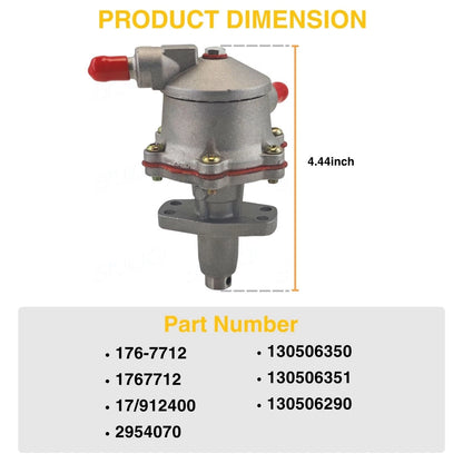 Fuel Lift Pump 176-7712 for Caterpillar C2.2 C1.5 C1.7 CAT 3013/C 3024/C 3024C