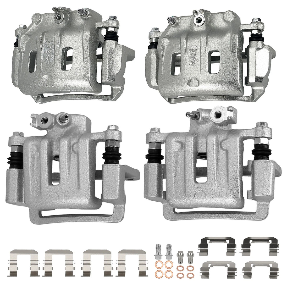 Front Rear Disc Brake Calipers with Bracket for Chevrolet Equinox (2007–2009)