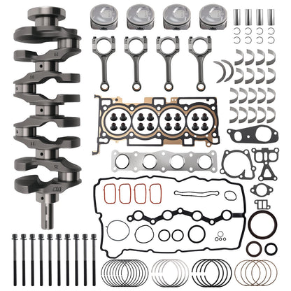 Engine Rebuild Overhaul Kit w/ Crankshaft Rods Pistons for Hyundai Kia (G4KJ)