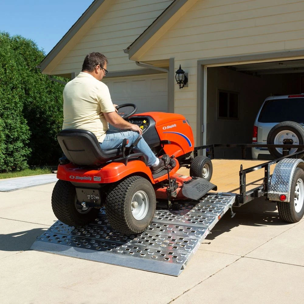 48" x 75" Bi-Fold Aluminum Trailer Ramps for Trailers